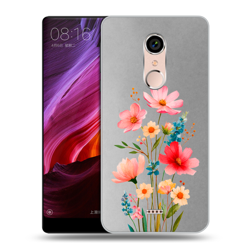 Силиконовый чехол на BQ Strike Selfie Max с принтом Цветы Силиконовый чехол на BQ Strike Selfie Max с принтом Цветы