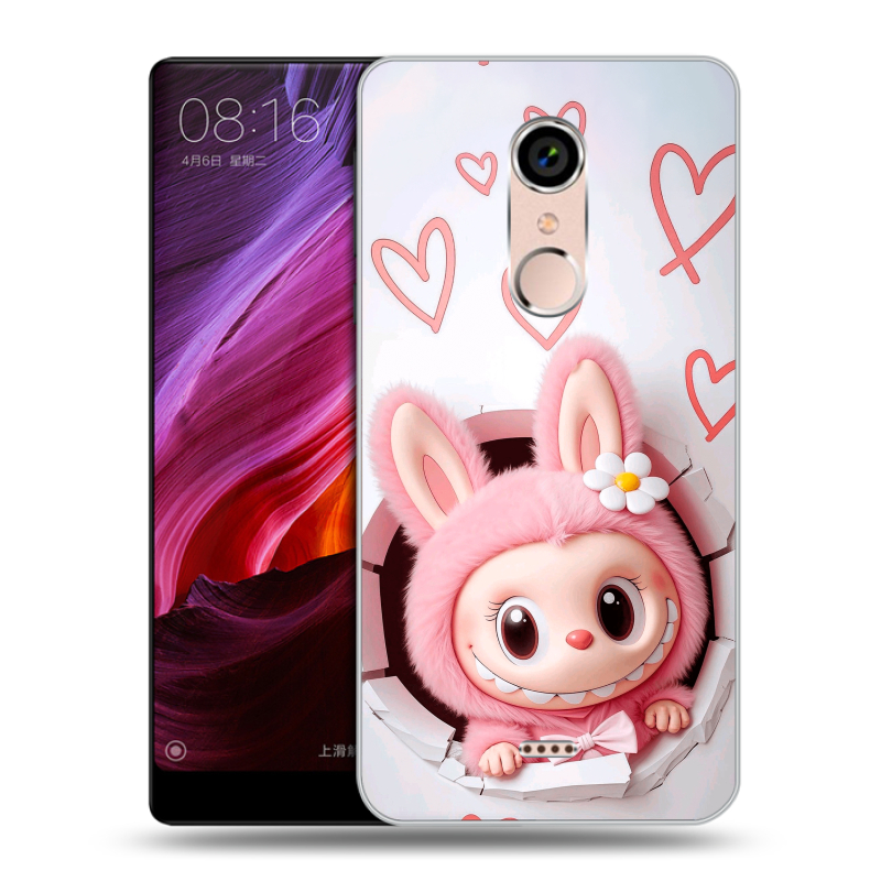 Силиконовый чехол на BQ Strike Selfie Max с принтом Labubu Лабубу Силиконовый чехол на BQ Strike Selfie Max с принтом Labubu Лабубу