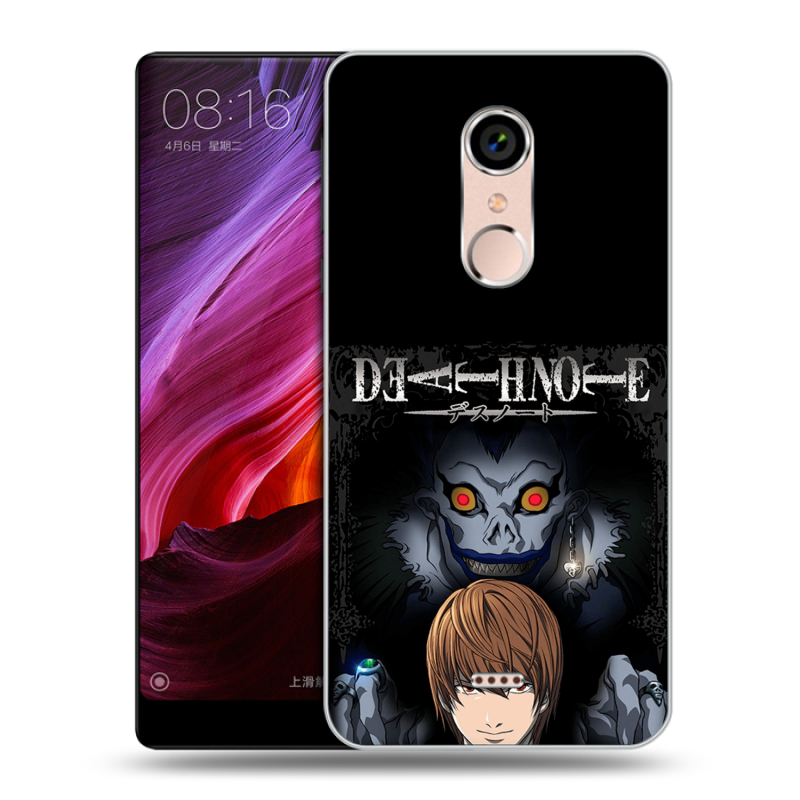 Силиконовый чехол на BQ Strike Selfie Max с принтом Death note Тетрадь смерти Силиконовый чехол на BQ Strike Selfie Max с принтом Death note Тетрадь смерти