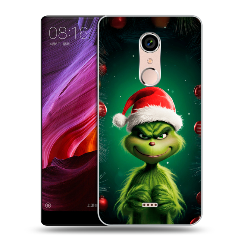 Силиконовый чехол на BQ Strike Selfie Max с принтом Гринч Новый год Рождество Силиконовый чехол на BQ Strike Selfie Max с принтом Гринч Новый год Рождество