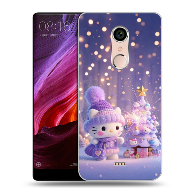 Силиконовый чехол на BQ Strike Selfie Max с принтом Новый год Силиконовый чехол на BQ Strike Selfie Max с принтом Новый год