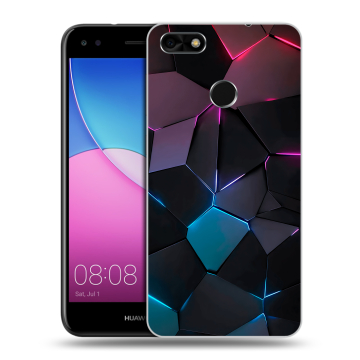 Силиконовый чехол на Huawei Nova Lite (2017) с принтом Геометрия неона Силиконовый чехол на Huawei Nova Lite (2017) с принтом Геометрия неона