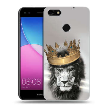 Силиконовый чехол на Huawei Nova Lite (2017) с принтом Лев с короной Силиконовый чехол на Huawei Nova Lite (2017) с принтом Лев с короной