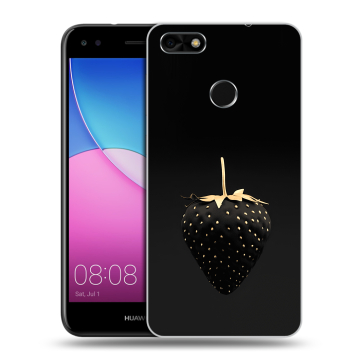 Силиконовый чехол на Huawei Nova Lite (2017) с принтом Черная клубника Силиконовый чехол на Huawei Nova Lite (2017) с принтом Черная клубника