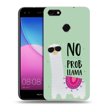 Силиконовый чехол на Huawei Nova Lite (2017) с принтом Лама Силиконовый чехол на Huawei Nova Lite (2017) с принтом Лама