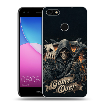 Силиконовый чехол на Huawei Nova Lite (2017) с принтом Скелет карты Силиконовый чехол на Huawei Nova Lite (2017) с принтом Скелет карты
