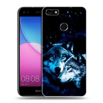 Силиконовый чехол на Huawei Nova Lite (2017) с принтом Волки Силиконовый чехол на Huawei Nova Lite (2017) с принтом Волки