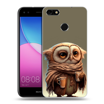 Силиконовый чехол на Huawei Nova Lite (2017) с принтом Сова Силиконовый чехол на Huawei Nova Lite (2017) с принтом Сова