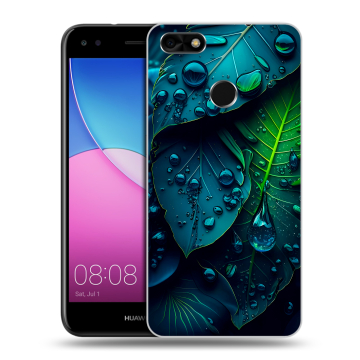 Силиконовый чехол на Huawei Nova Lite (2017) с принтом Листья Силиконовый чехол на Huawei Nova Lite (2017) с принтом Листья