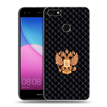 Силиконовый чехол на Huawei Nova Lite (2017) с принтом Герб России принт