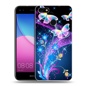 Силиконовый чехол на Huawei Nova Lite (2017) с принтом Бабочки