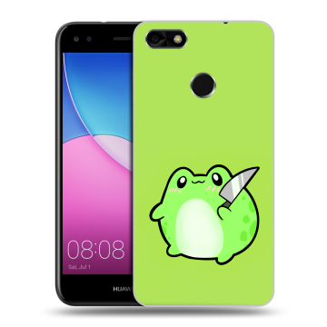 Силиконовый чехол на Huawei Nova Lite (2017) с принтом Лягушенок