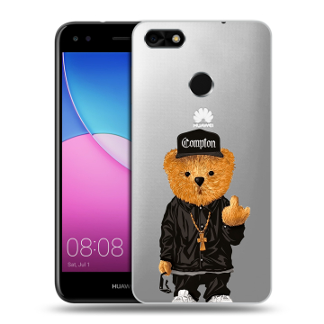 Силиконовый чехол на Huawei Nova Lite (2017) с принтом Мишка