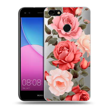 Силиконовый чехол на Huawei Nova Lite (2017) с принтом Розы
