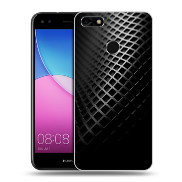 Силиконовый чехол на Huawei Nova Lite (2017) с принтом Текстура металла