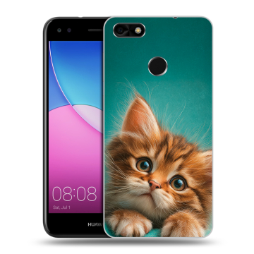 Силиконовый чехол на Huawei Nova Lite (2017) с принтом котенок Силиконовый чехол на Huawei Nova Lite (2017) с принтом котенок