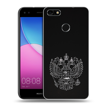 Силиконовый чехол на Huawei Nova Lite (2017) с принтом Герб России