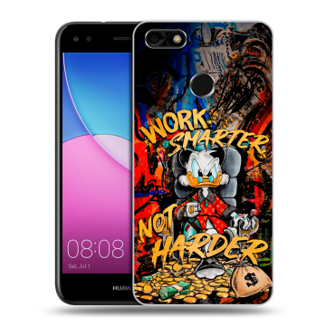 Силиконовый чехол на Huawei Nova Lite (2017) с принтом Дональд Дак Деньги Силиконовый чехол на Huawei Nova Lite (2017) с принтом Дональд Дак Деньги