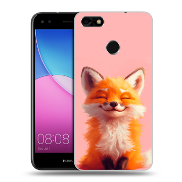 Силиконовый чехол на Huawei Nova Lite (2017) с принтом милая лиса