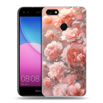 Силиконовый чехол на Huawei Nova Lite (2017) с принтом Розовые розы
