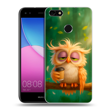 Силиконовый чехол на Huawei Nova Lite (2017) с принтом сова