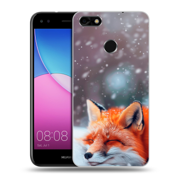 Силиконовый чехол на Huawei Nova Lite (2017) с принтом лиса