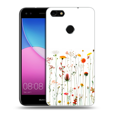Силиконовый чехол на Huawei Nova Lite (2017) с принтом цветы