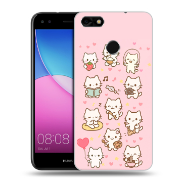 Силиконовый чехол на Huawei Nova Lite (2017) с принтом Hello Kitty Хелоу Кити
