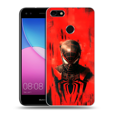 Силиконовый чехол на Huawei Nova Lite (2017) с принтом человек паук spiderman Силиконовый чехол на Huawei Nova Lite (2017) с принтом человек паук spiderman