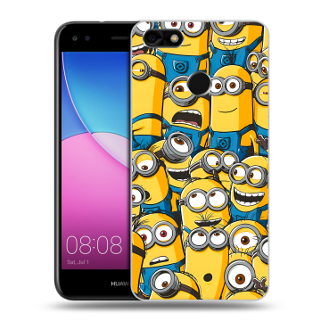 Силиконовый чехол на Huawei Nova Lite (2017) с принтом Миньоны
