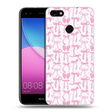 Силиконовый чехол на Huawei Nova Lite (2017) с принтом Розовые бантики Силиконовый чехол на Huawei Nova Lite (2017) с принтом Розовые бантики