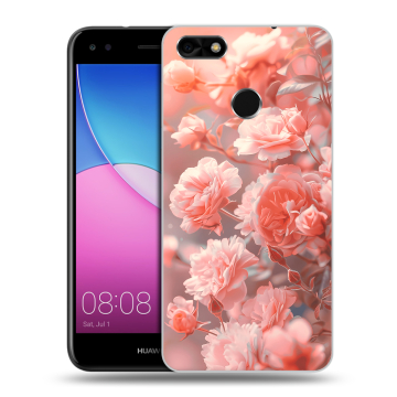 Силиконовый чехол на Huawei Nova Lite (2017) с принтом Розы цветы