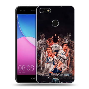 Силиконовый чехол на Huawei Nova Lite (2017) с принтом Реал Роналдо Real Ronaldo