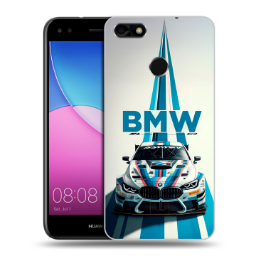 Силиконовый чехол на Huawei Nova Lite (2017) с принтом БМВ BMW