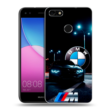 Силиконовый чехол на Huawei Nova Lite (2017) с принтом БМВ BMW