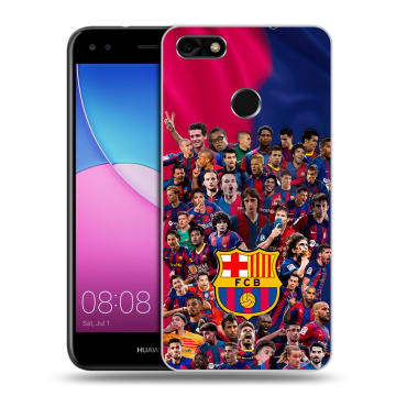 Силиконовый чехол на Huawei Nova Lite (2017) с принтом Барселона Barcelona