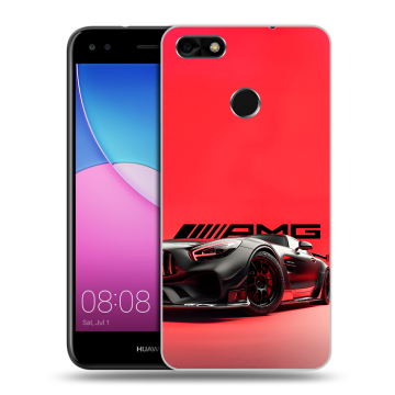 Силиконовый чехол на Huawei Nova Lite (2017) с принтом Мерседес Mercedes AMG