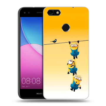 Силиконовый чехол на Huawei Nova Lite (2017) с принтом Миньоны