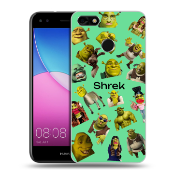 Силиконовый чехол на Huawei Nova Lite (2017) с принтом Шрек Shrek