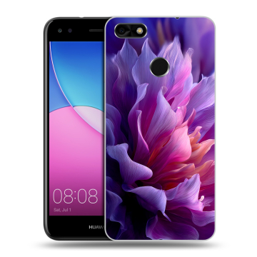 Силиконовый чехол на Huawei Nova Lite (2017) с принтом женский цветы