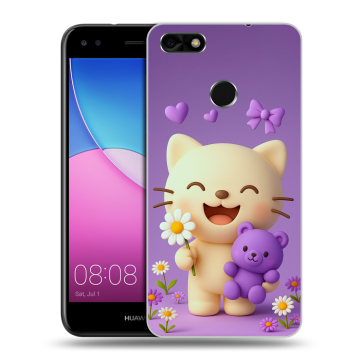 Силиконовый чехол на Huawei Nova Lite (2017) с принтом для девочек