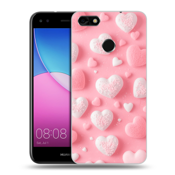 Силиконовый чехол на Huawei Nova Lite (2017) с принтом Сердечки Силиконовый чехол на Huawei Nova Lite (2017) с принтом Сердечки