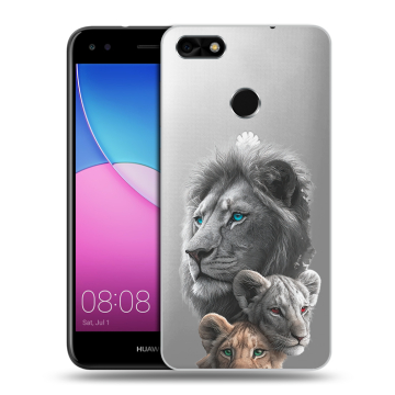 Силиконовый чехол на Huawei Nova Lite (2017) с принтом Львы