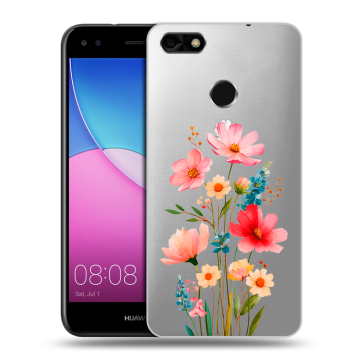 Силиконовый чехол на Huawei Nova Lite (2017) с принтом Цветы