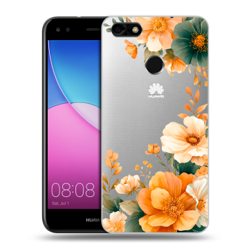 Силиконовый чехол на Huawei Nova Lite (2017) с принтом Цветы принт