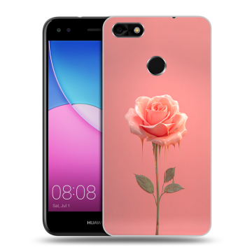 Силиконовый чехол на Huawei Nova Lite (2017) с принтом Розовая роза