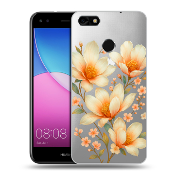 Силиконовый чехол на Huawei Nova Lite (2017) с принтом Цветы