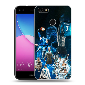 Силиконовый чехол на Huawei Nova Lite (2017) с принтом Реал Роналдо
