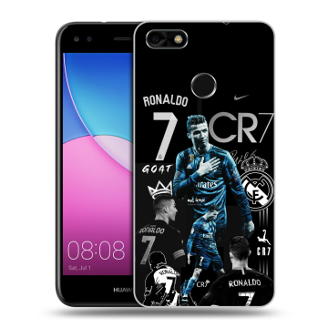 Силиконовый чехол на Huawei Nova Lite (2017) с принтом Реал Роналдо