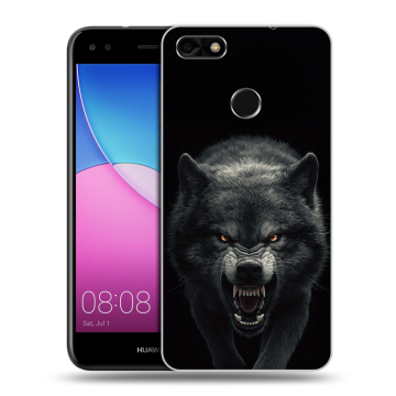 Силиконовый чехол на Huawei Nova Lite (2017) с принтом Волк